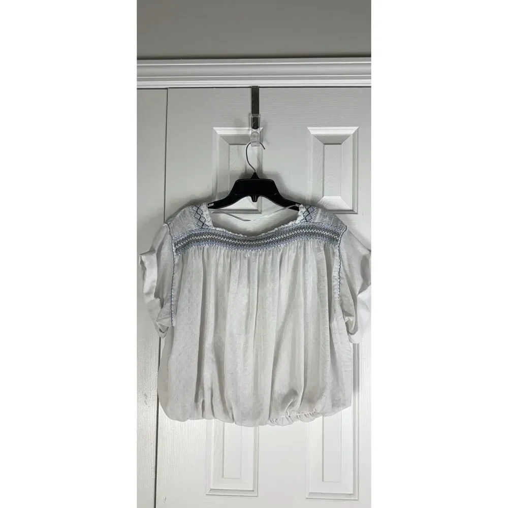 Free People Womens Crop Top Blouse Size M 10-12